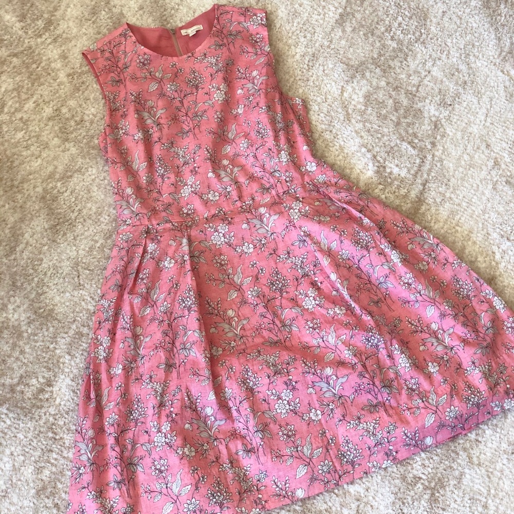 Pink floral tea time dress